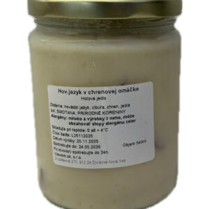 Hovädzí jazyk v chrenovej omáčke 540ml